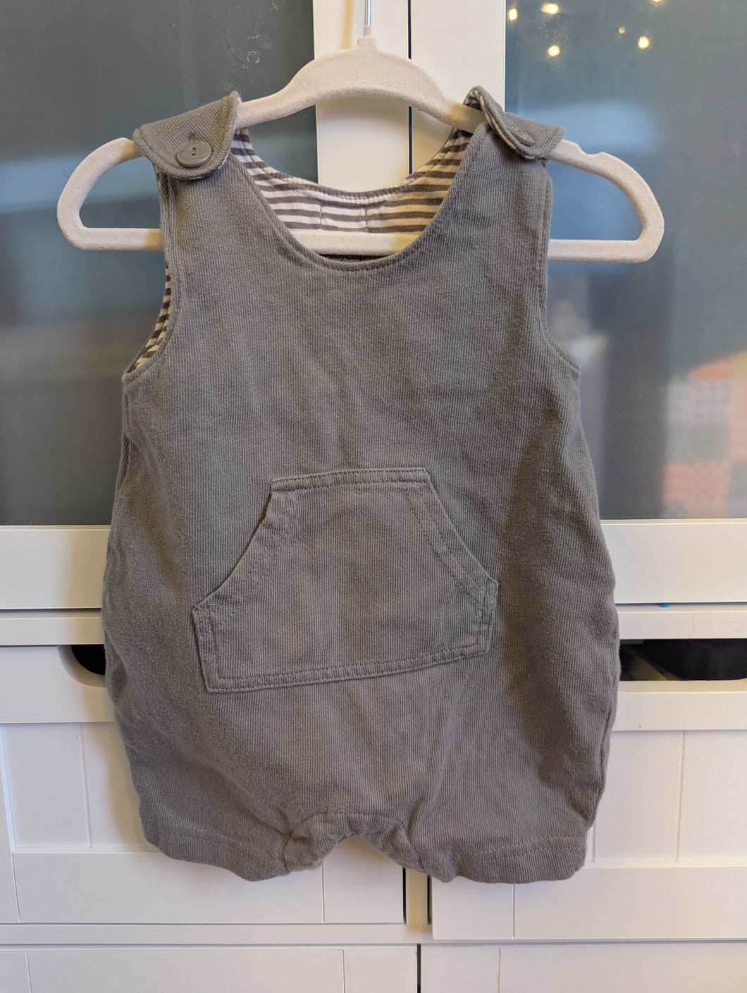 Gap Greige Overalls 0-3M