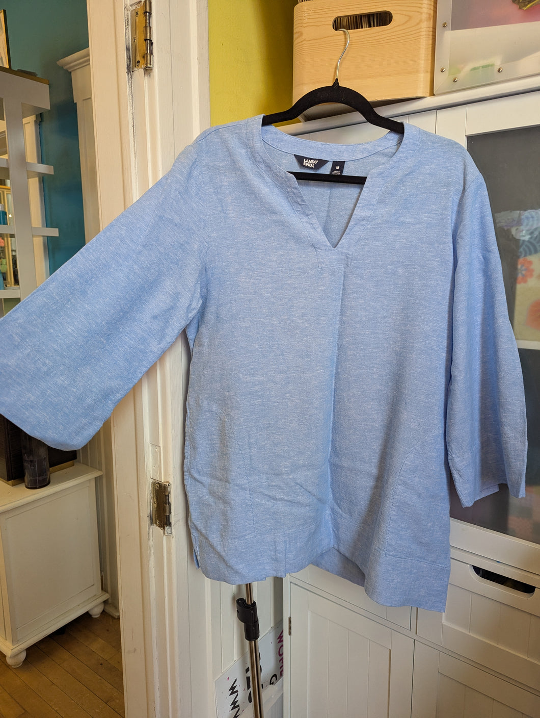 Lands End Chambray Top M