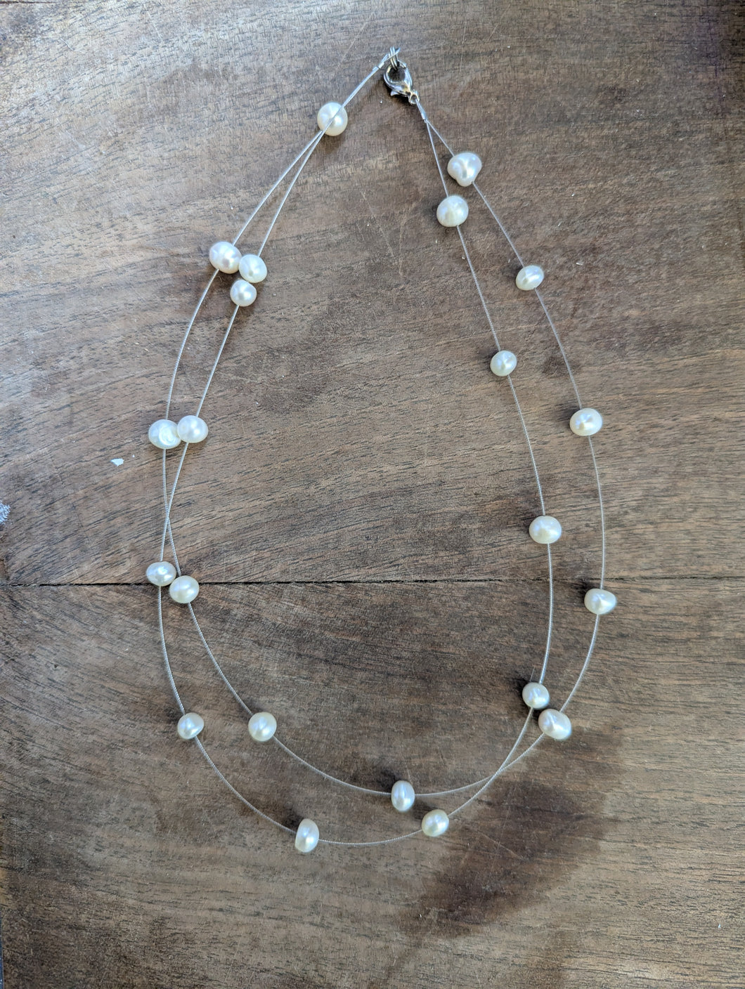 Chinese Freshwater Pearl Necklace Silver