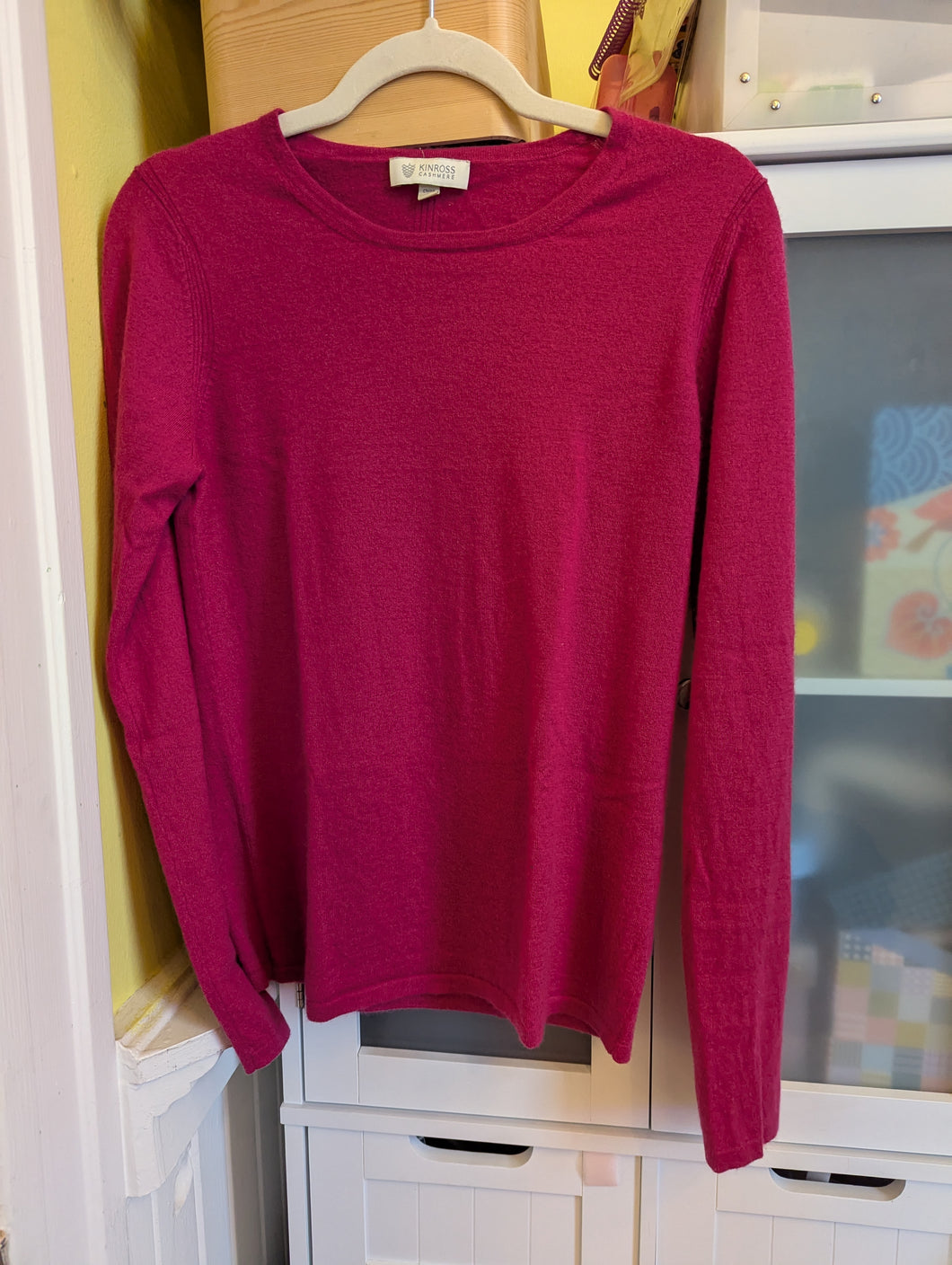 Kinross Cashmere Pink Sweater L