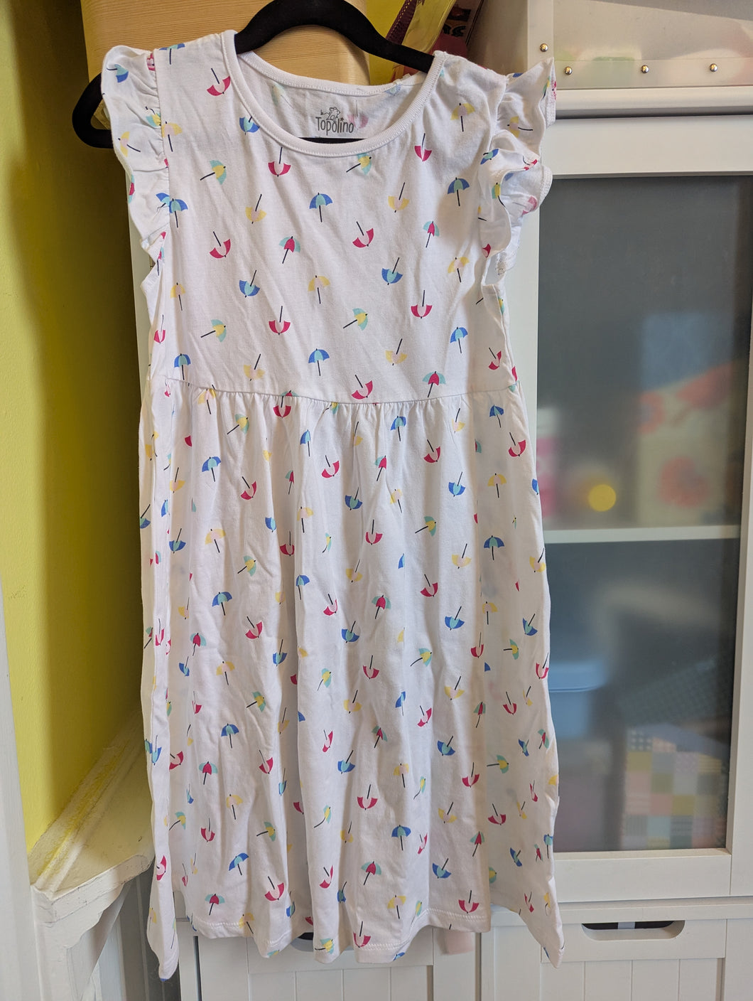 Topolinon White Umbrella Dress 8