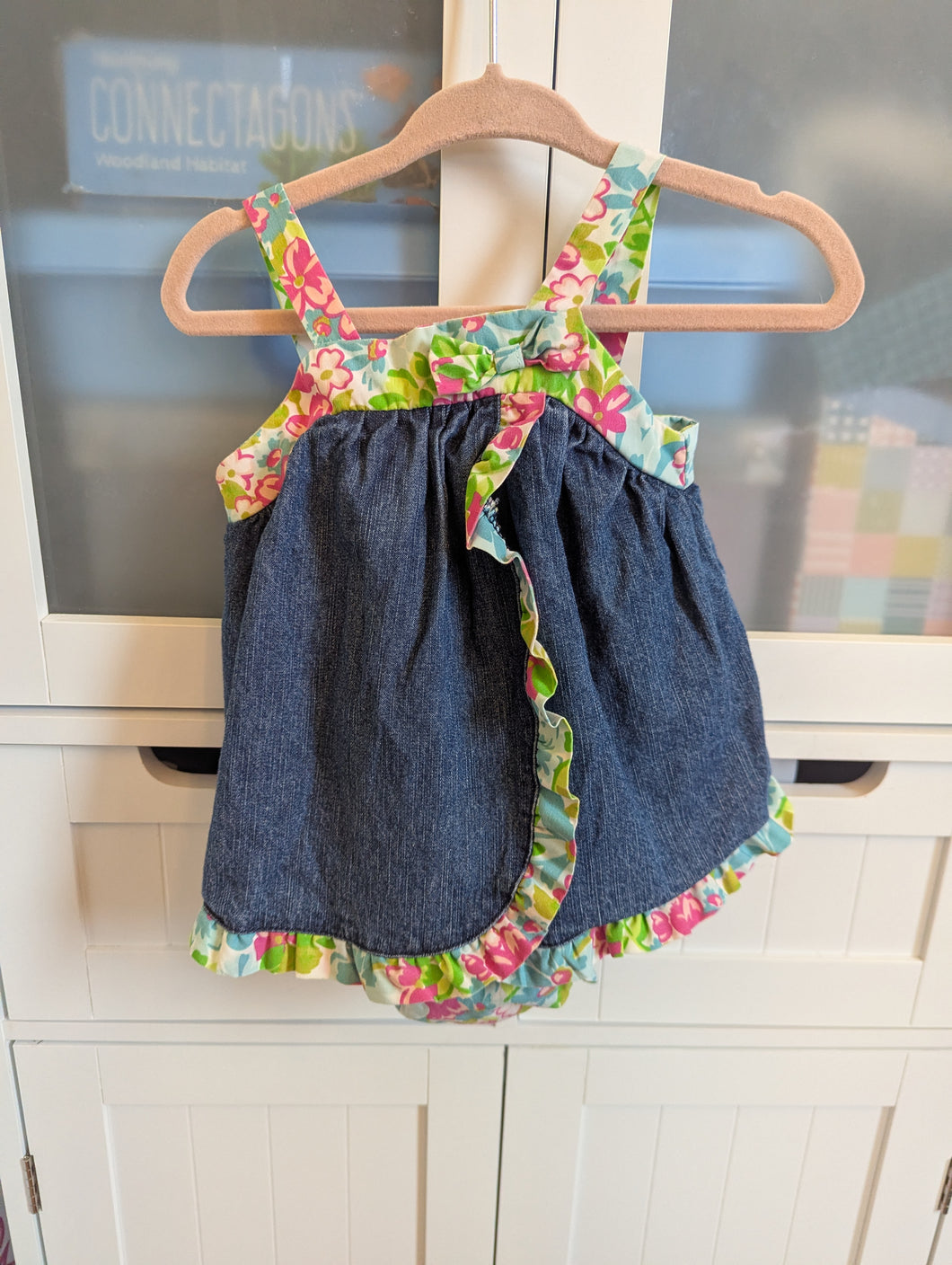 OshKosh Floral/Denim Outfit 3M