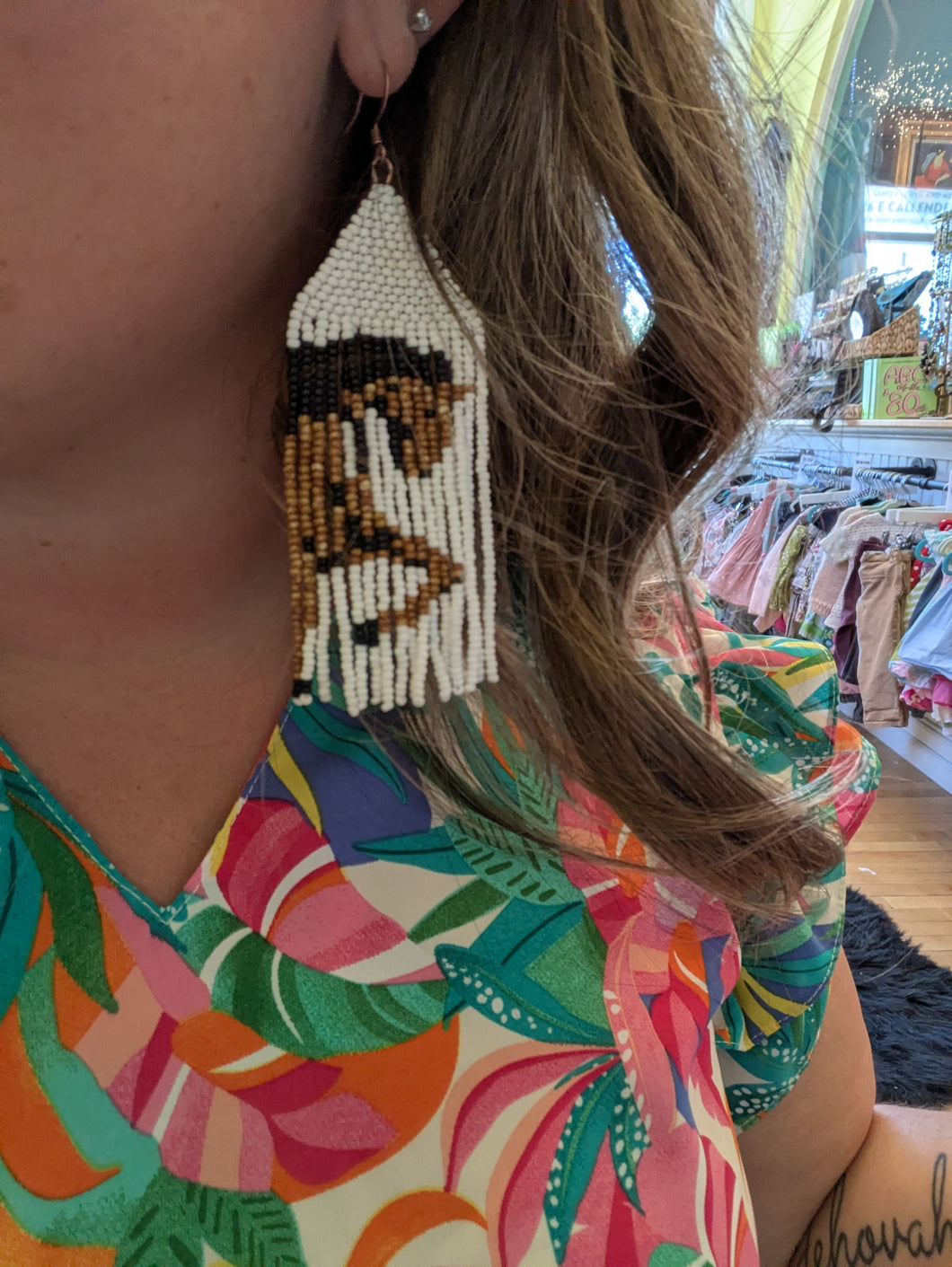 Horse Beaded Earrings