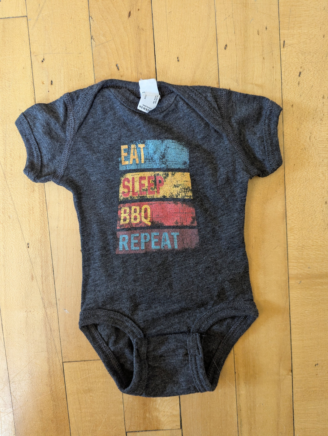 Eat Sleep BBQ Repeat Bodysuit Newborn