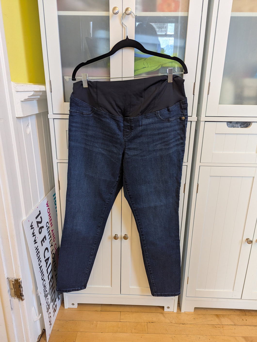 Isabel Maternity Dark Denim Jeans 12