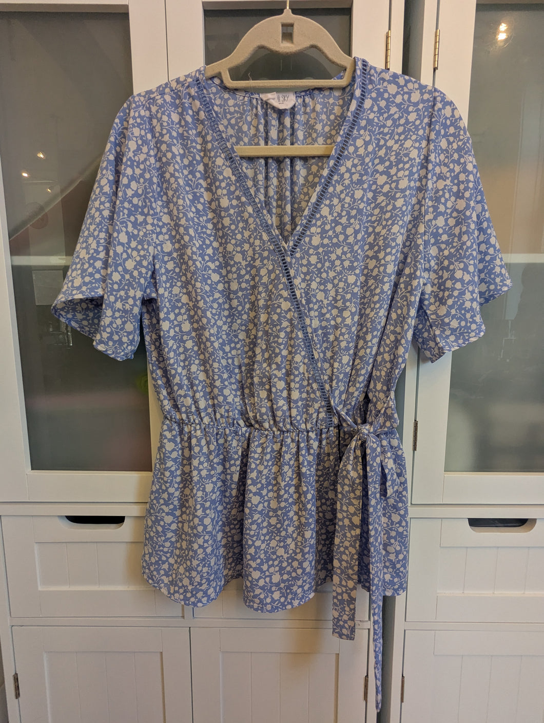 Sienna Sky Blue Top L