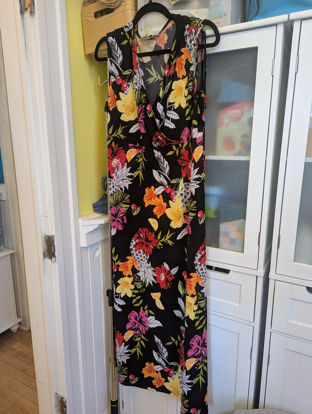 CJ Banks Black Floral Dress 1X