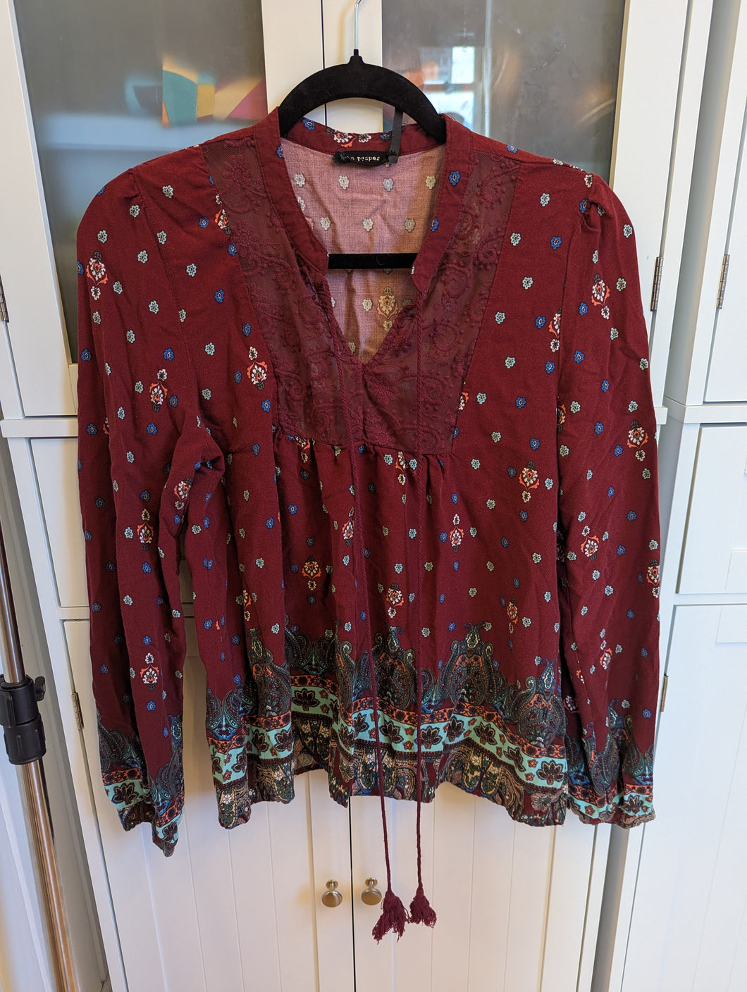 Blu Pepper Red Blouse L