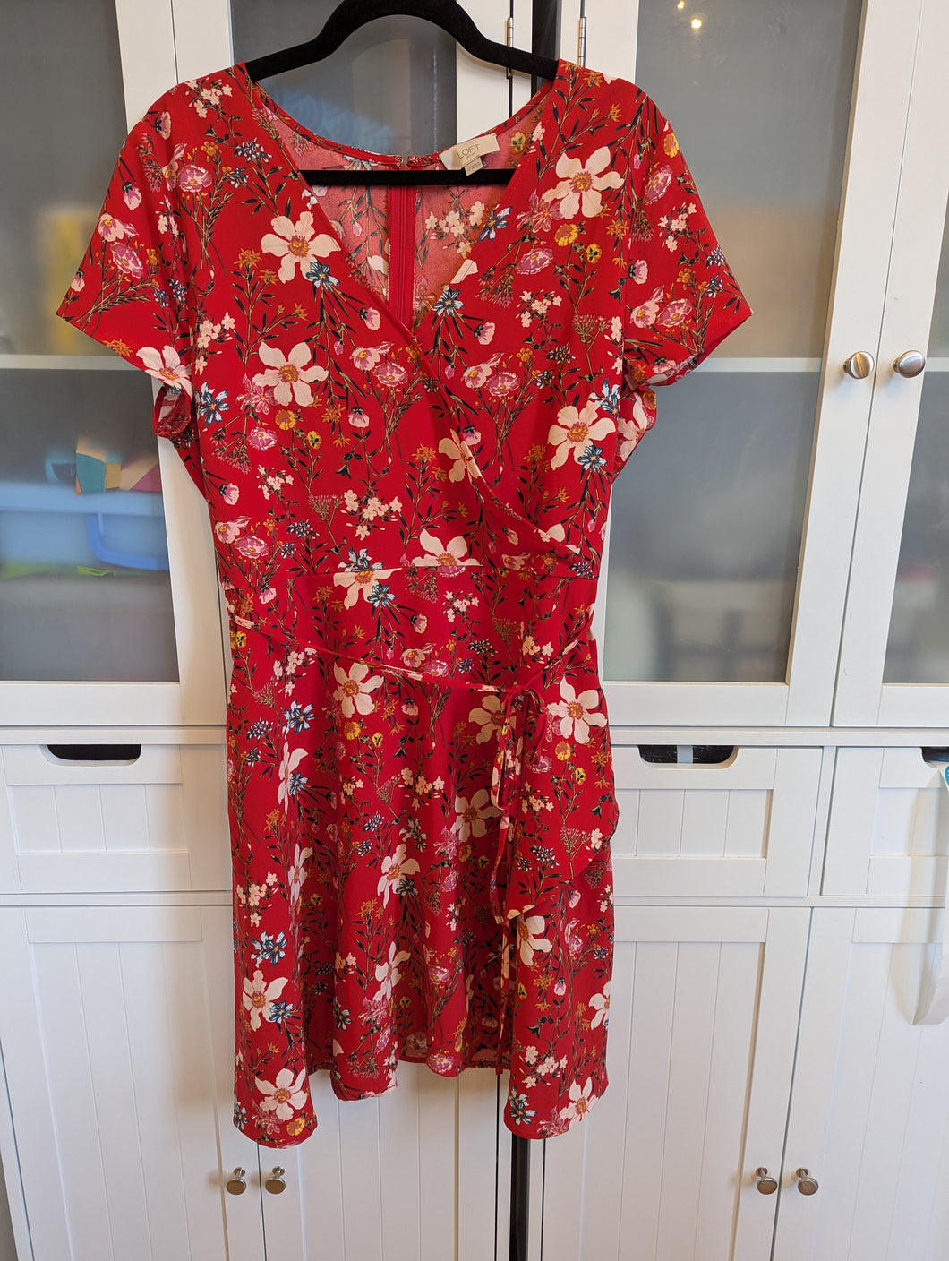 Loft Red Dress Size 12