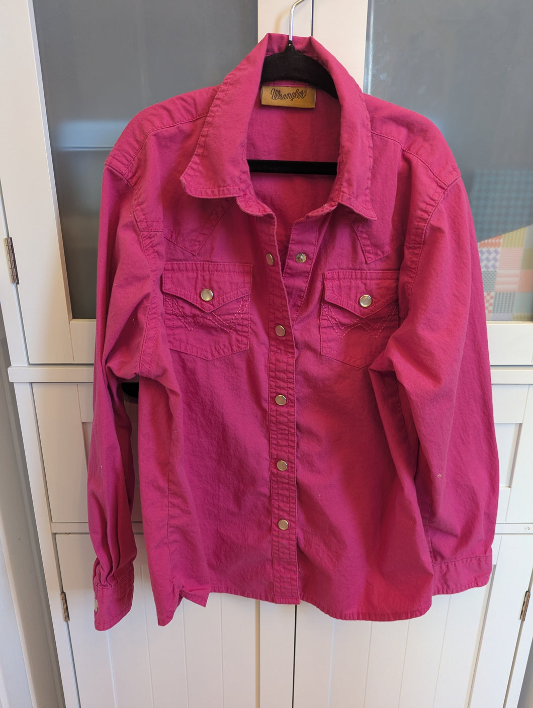 Wrangler Pink Pearl Snap 8