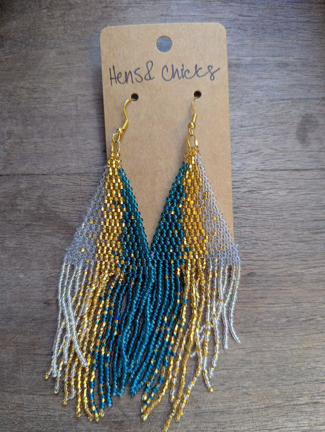 Trio Shimmer Beaded Earrings