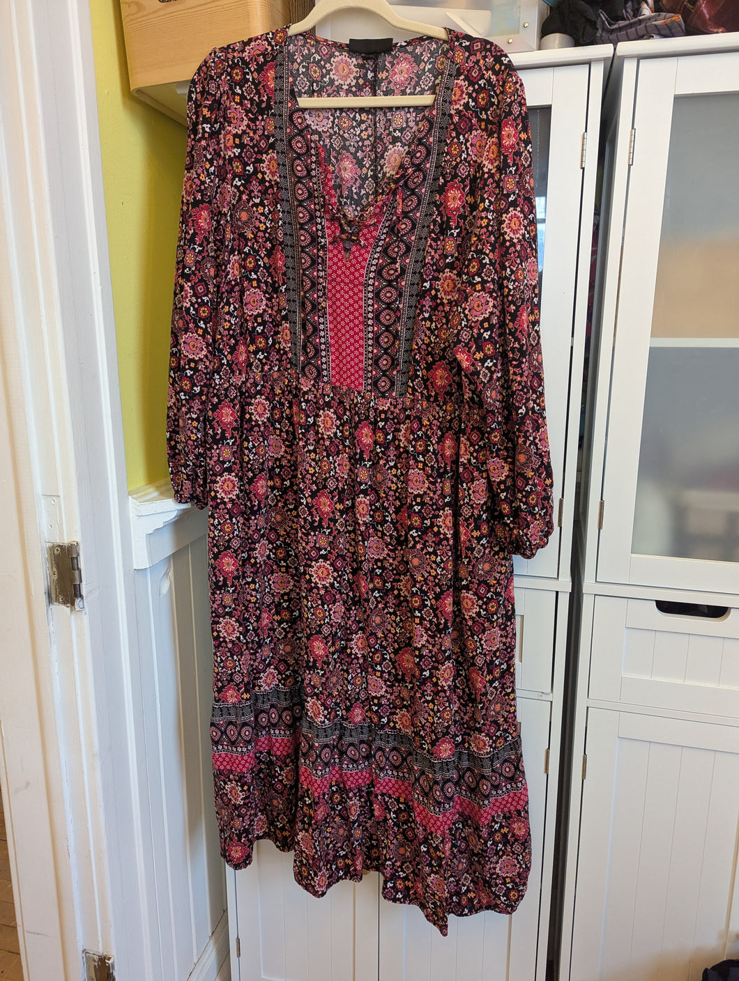 Lane Bryant Black/Pink Dress 18