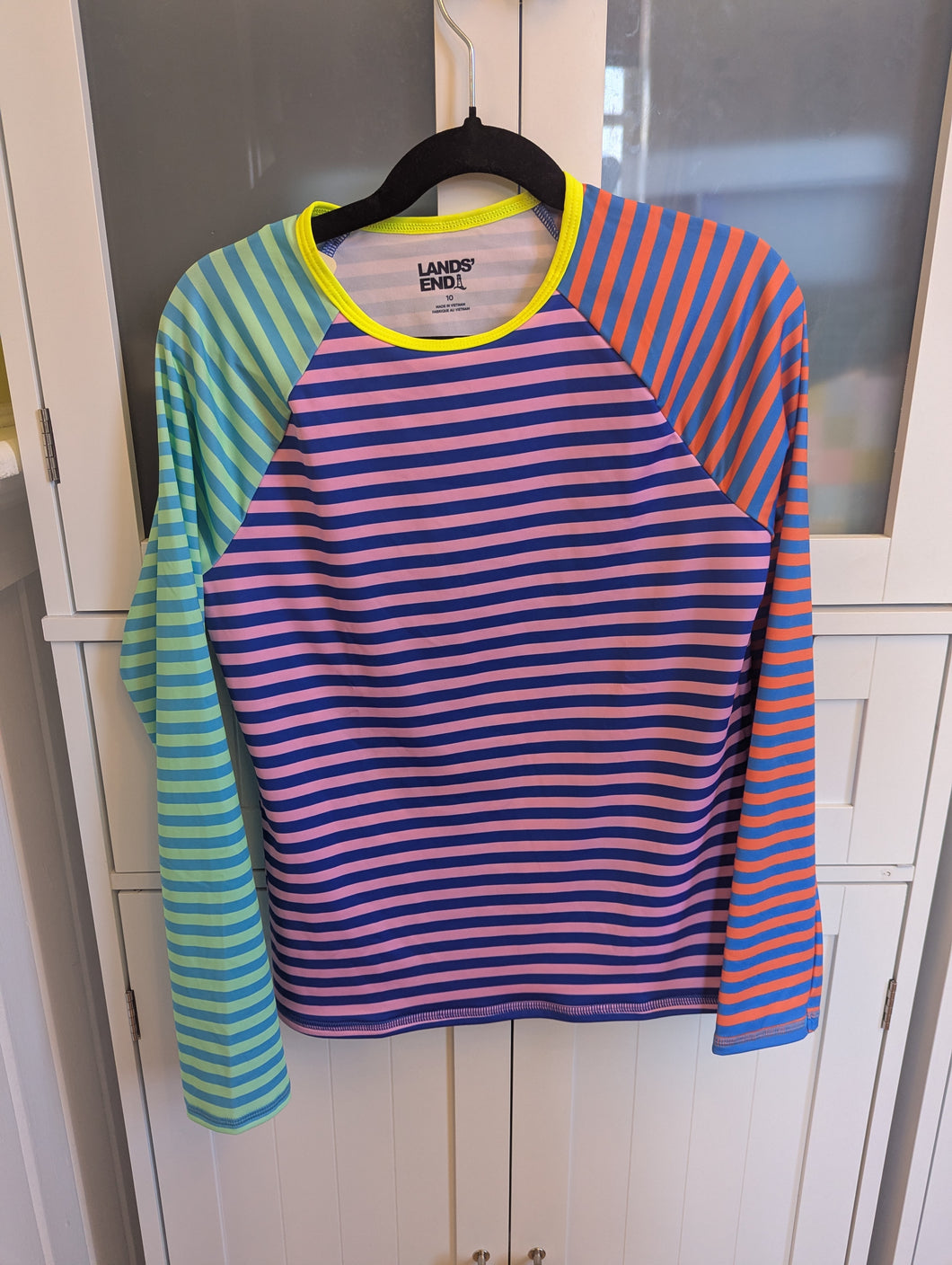 Lands End Stripe Rashguard 10