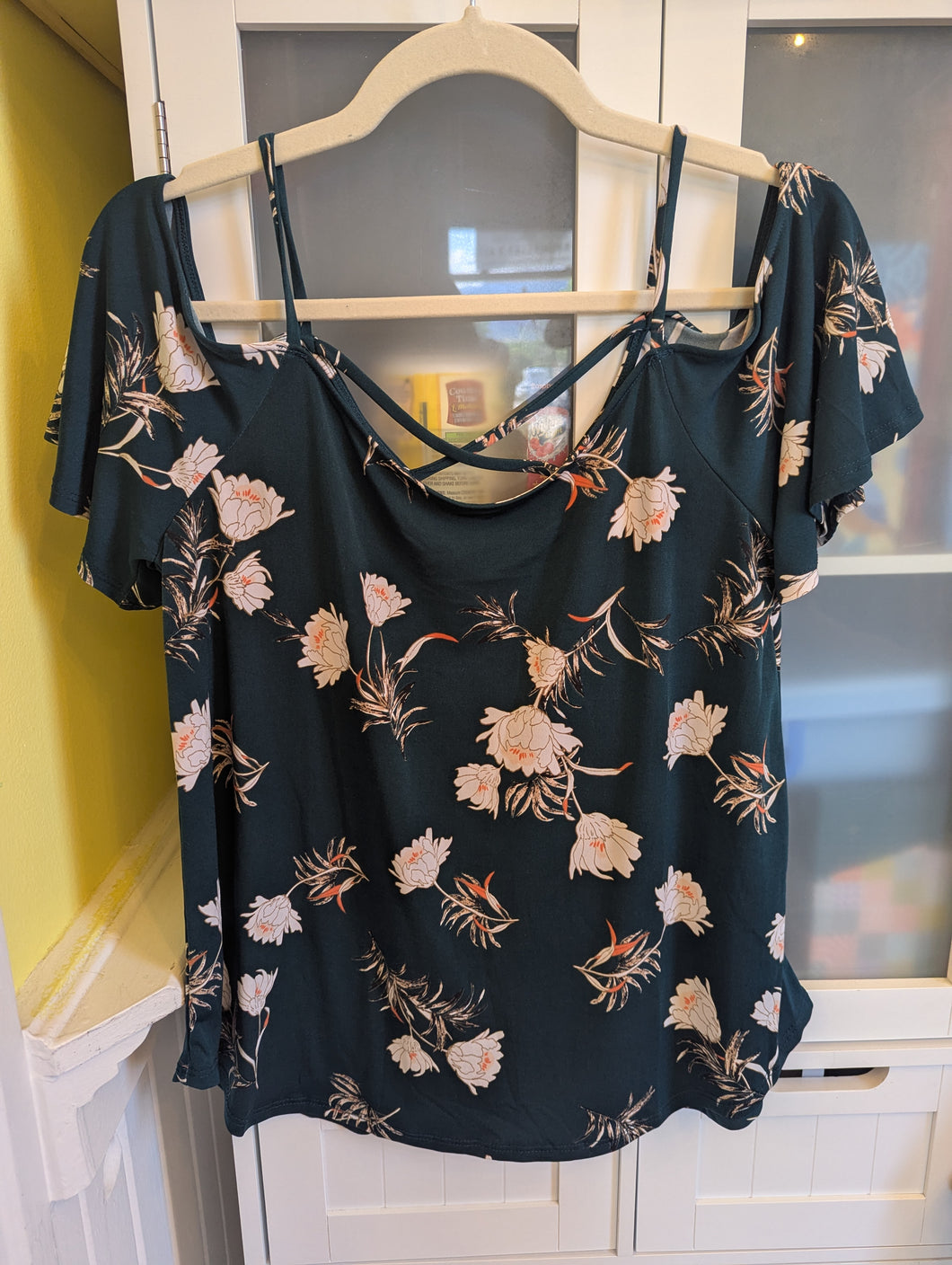 Kayleigh Green Floral Top M