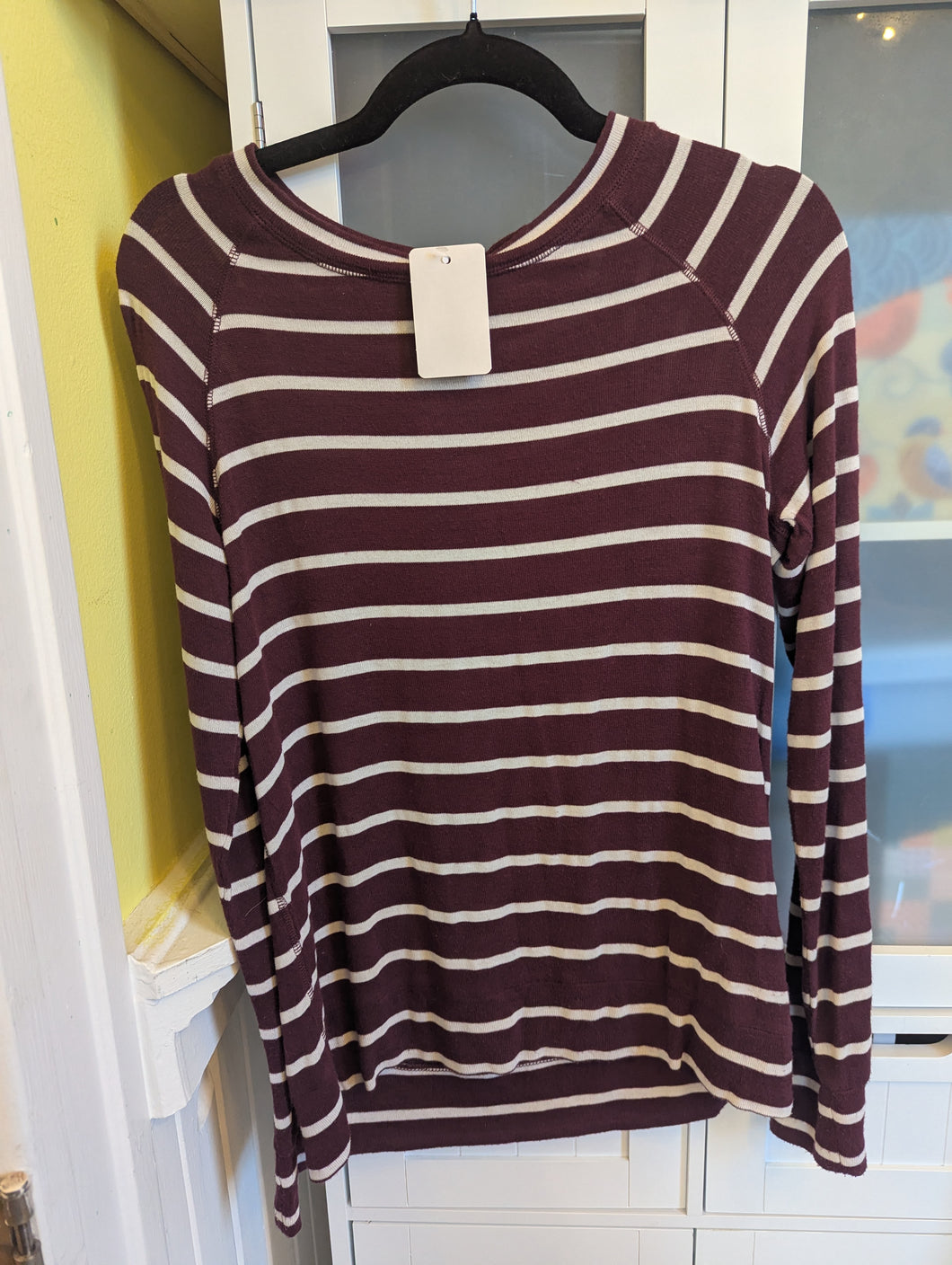 Mix Wine Stripe Shirt M