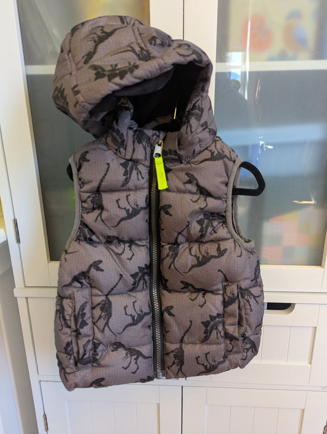 H&M Dino Puff Vest 2T