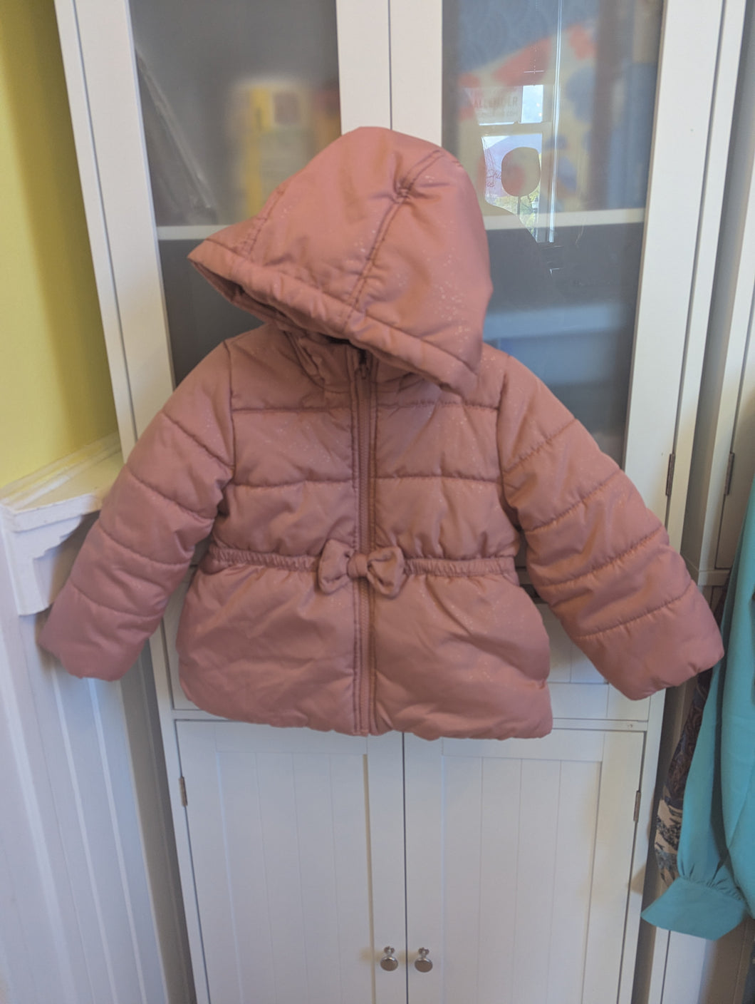 Carters Pink Sparkle Coat 3T