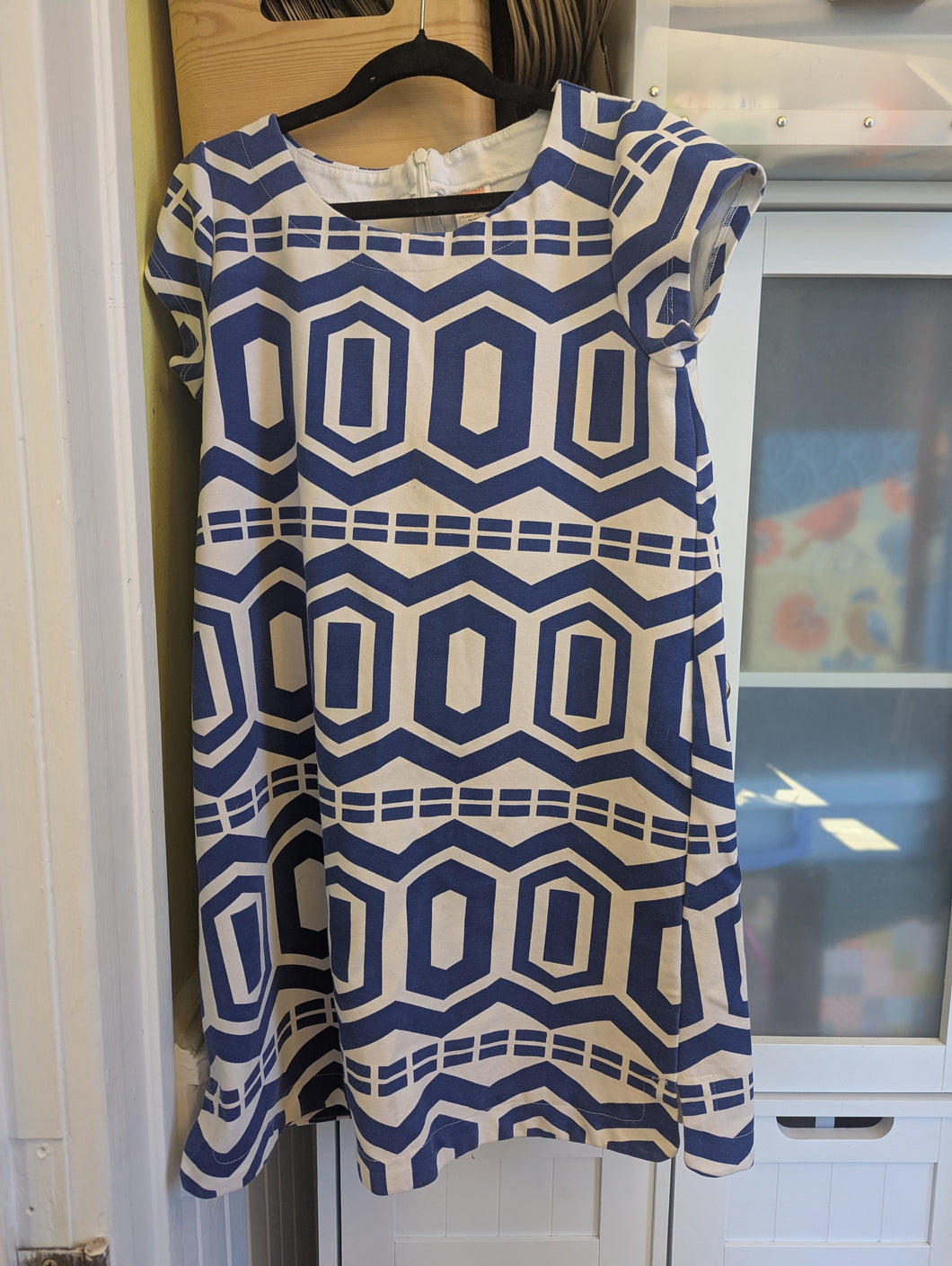 Gymboree Blue Geometric Dress 12