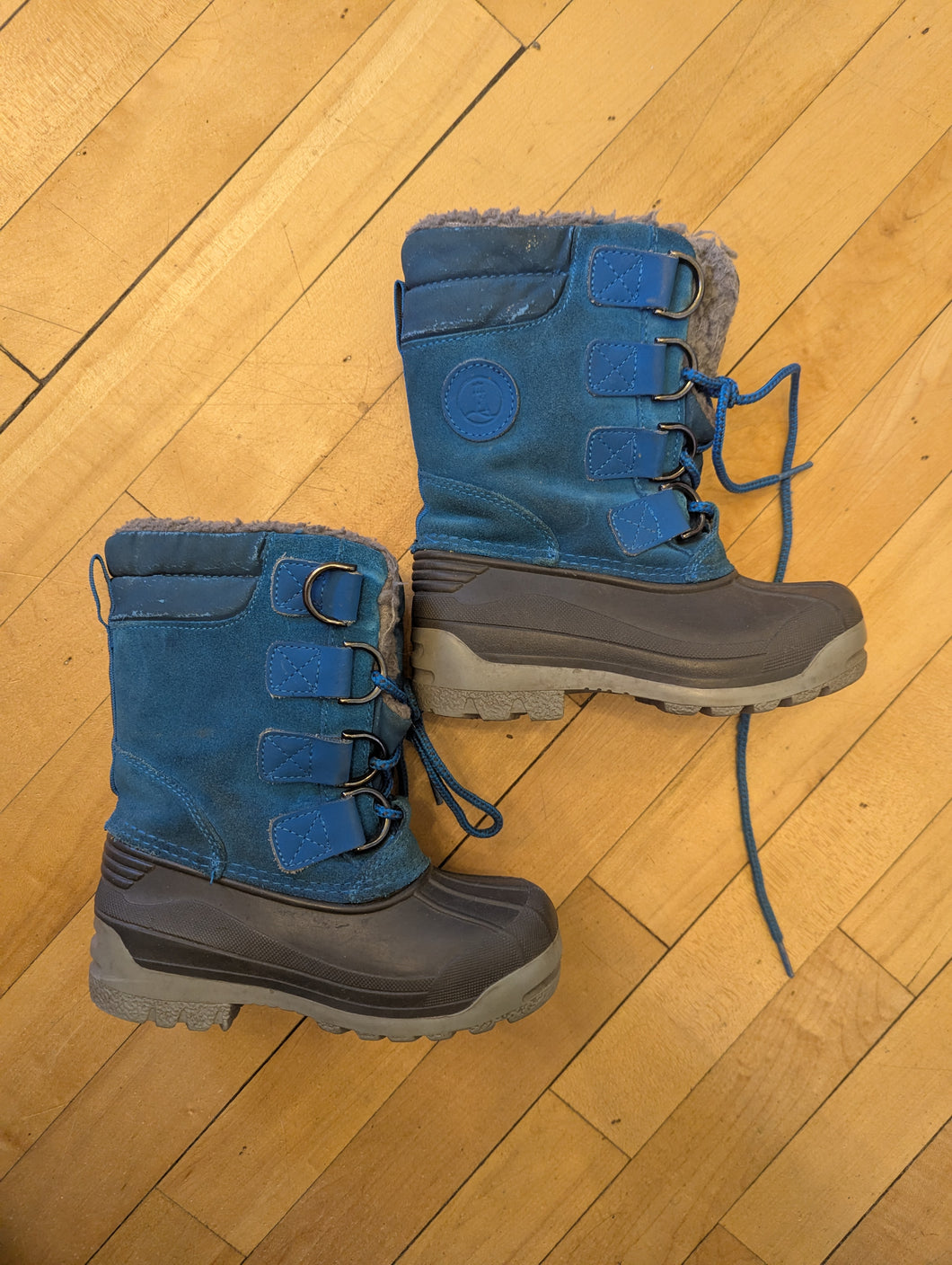 Lands End Blue Boots 11