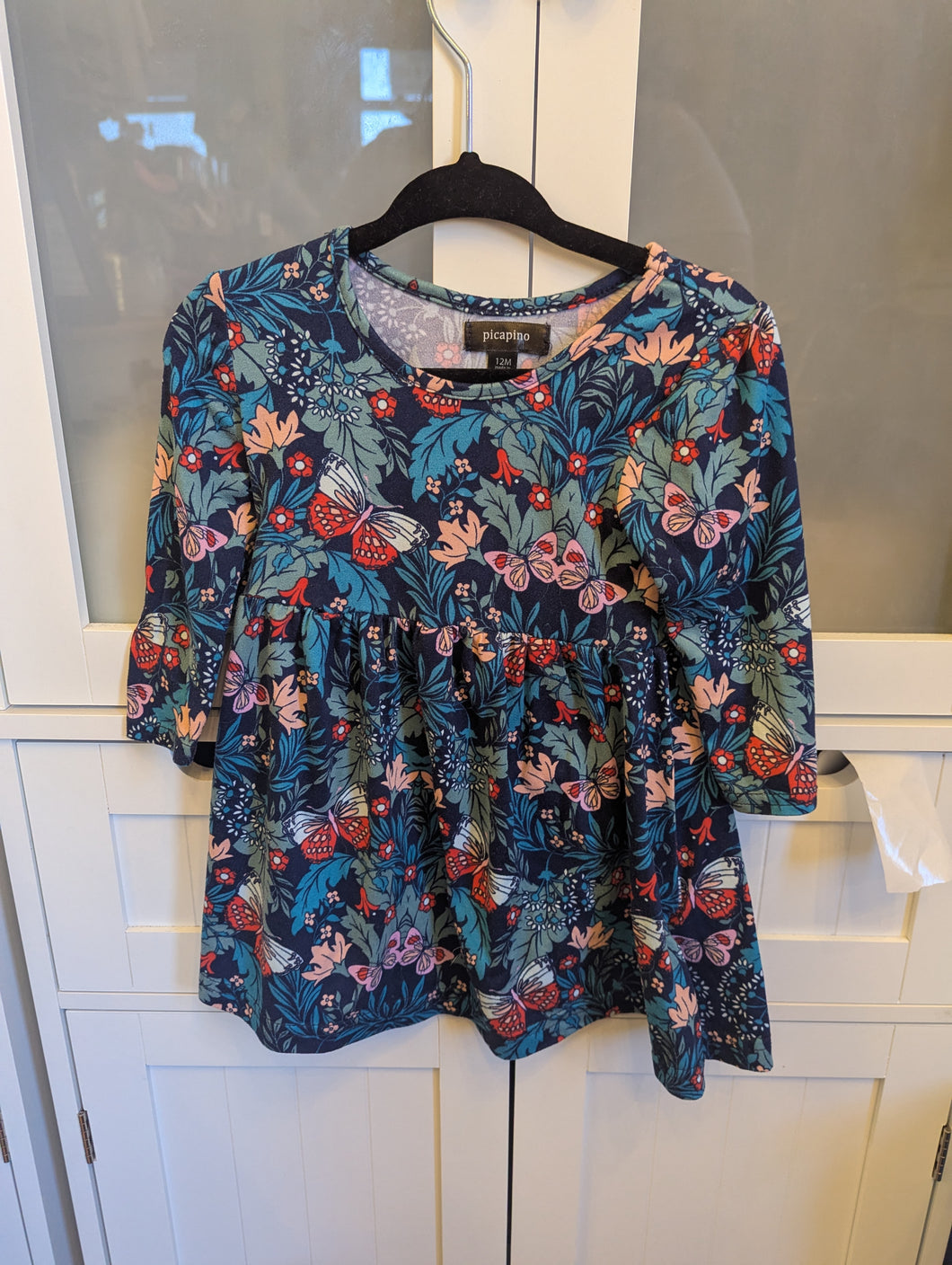 Picapino Floral Dress 12M
