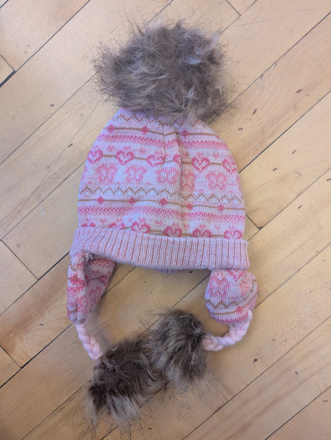 Pink Infant Hat with Pom