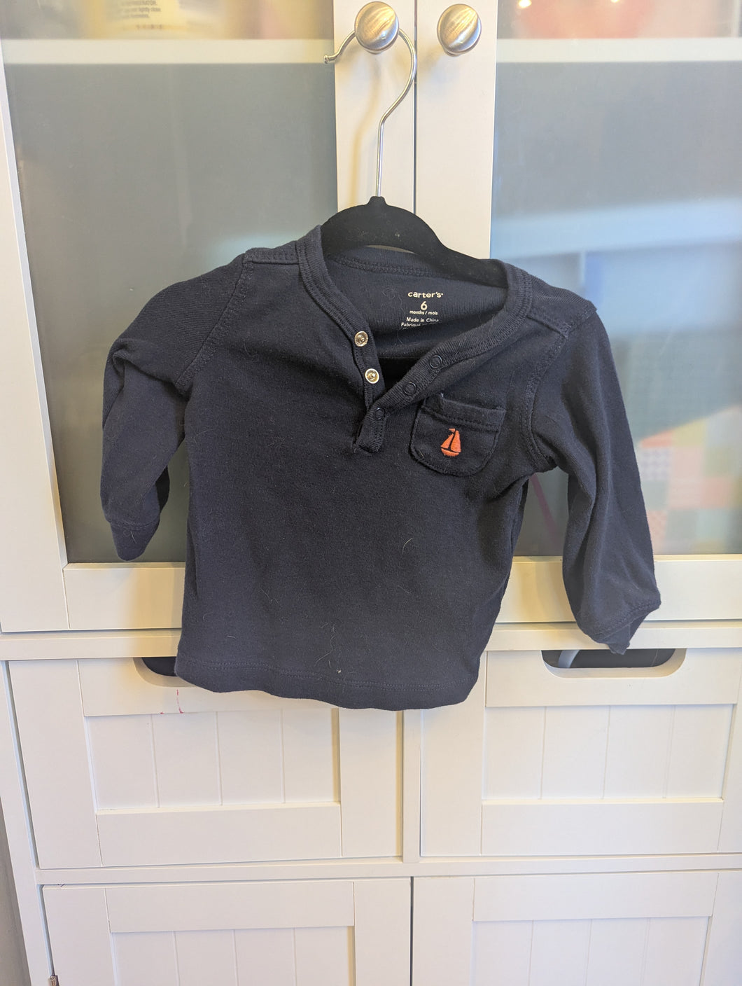 Carters Blue Top 6M