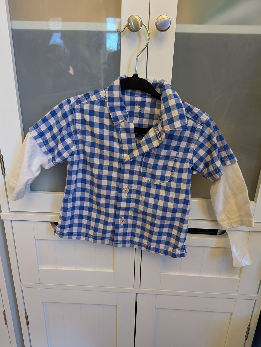 Carters Blue Shirt 6M