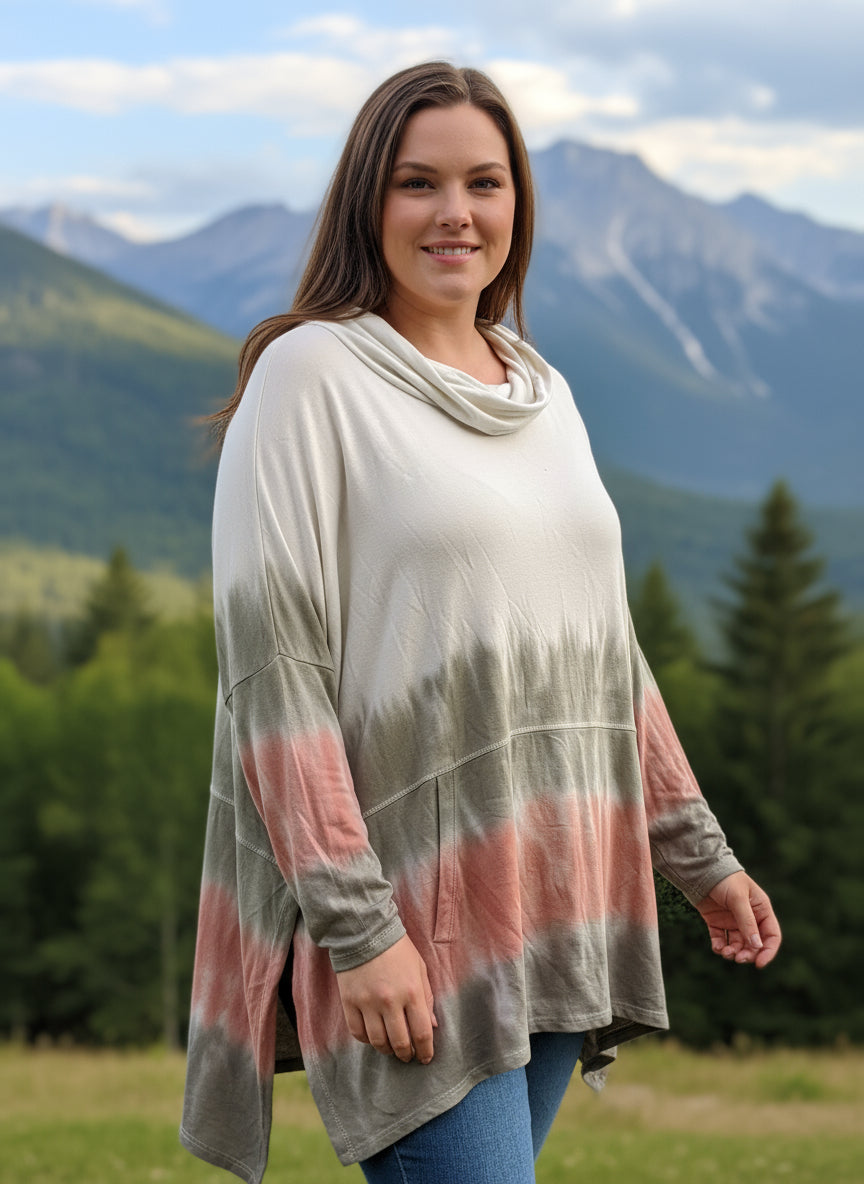 Yana K Tie Dye Sweater One Size Fits Most