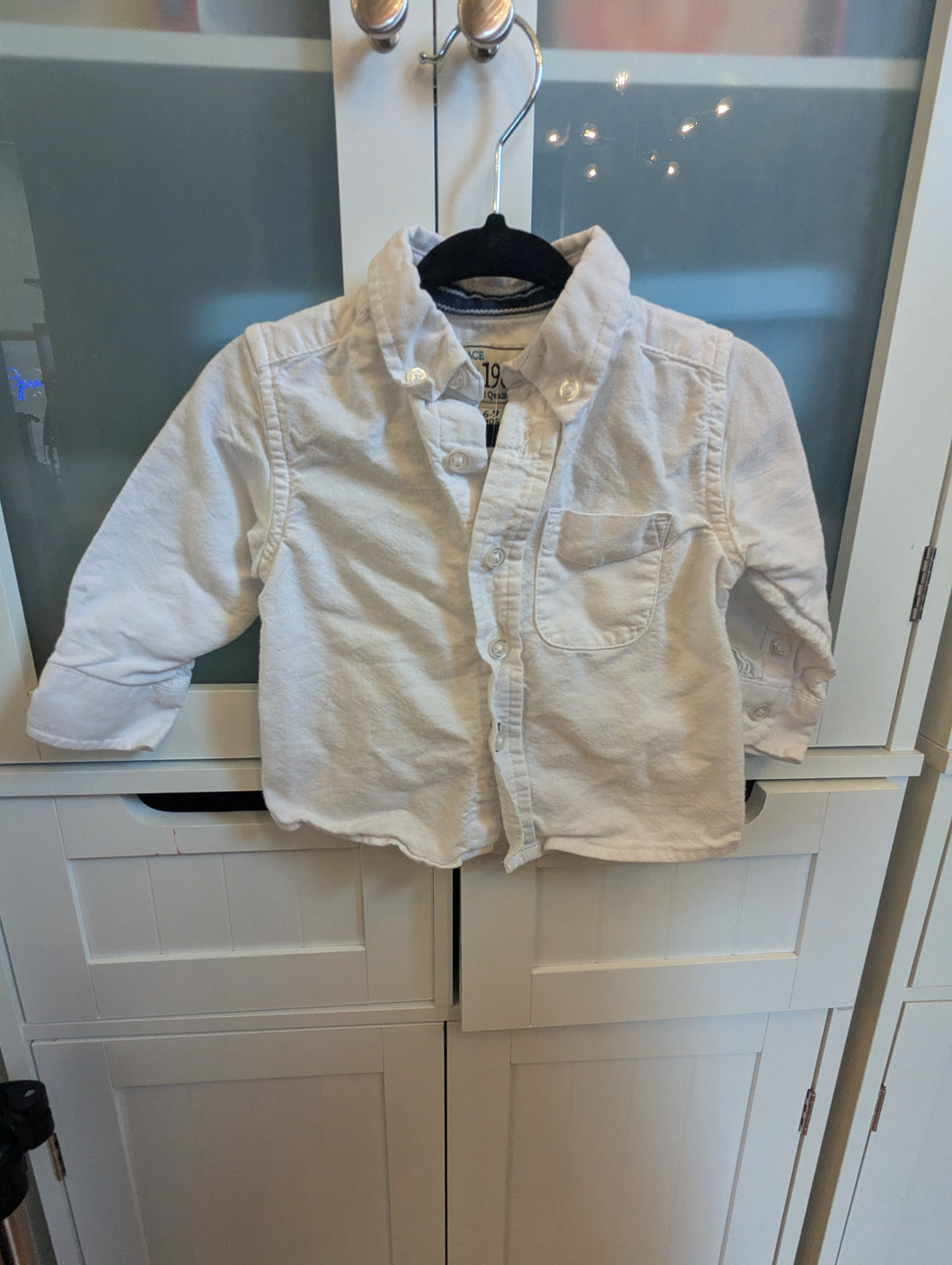 Children's Place White Button Up 6-9M