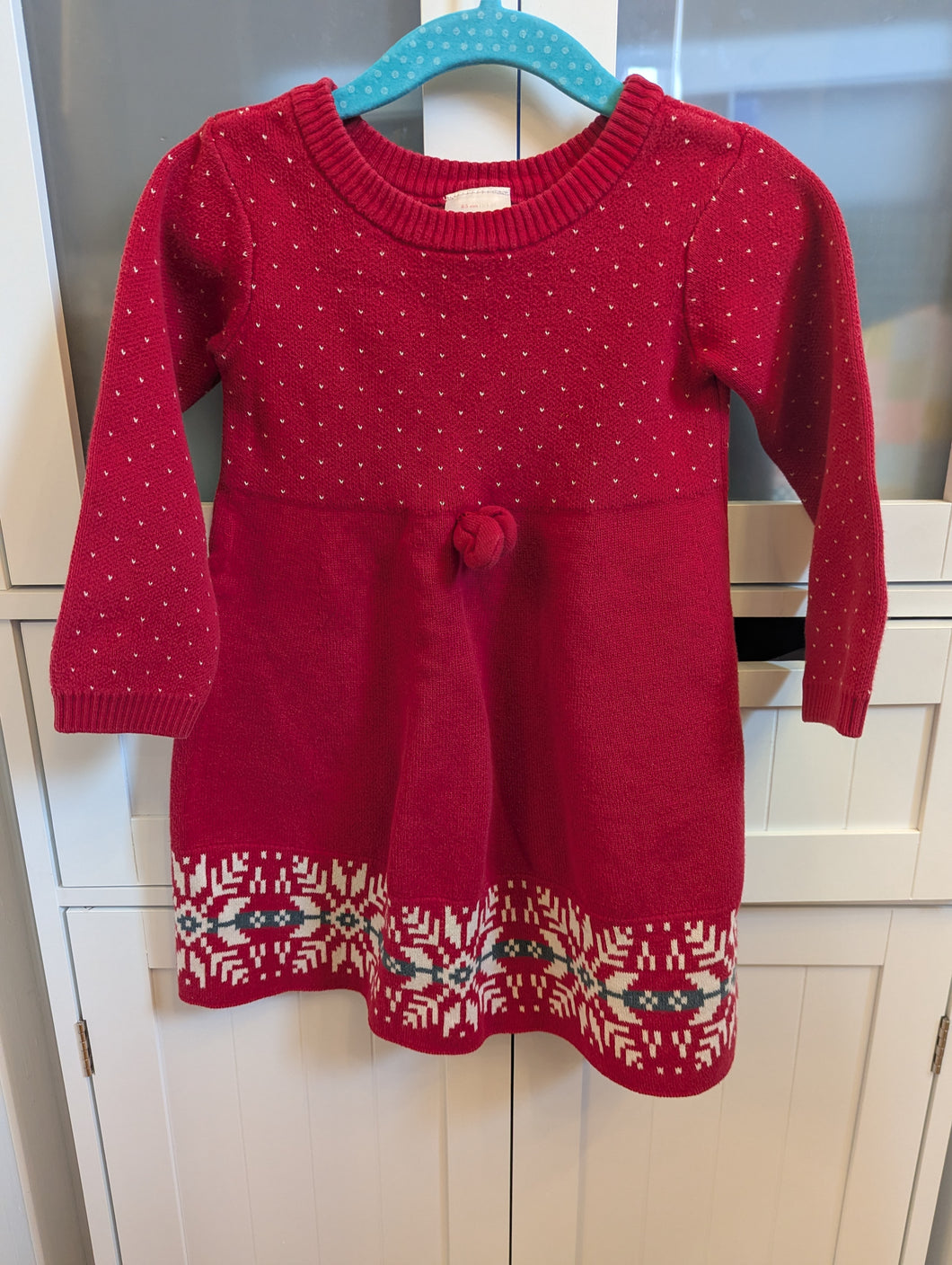 Hanna Andersson Christmas Sweater Dress 2T
