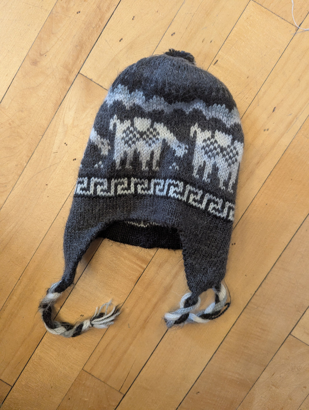 Grey/Black Reversible Infant Hat