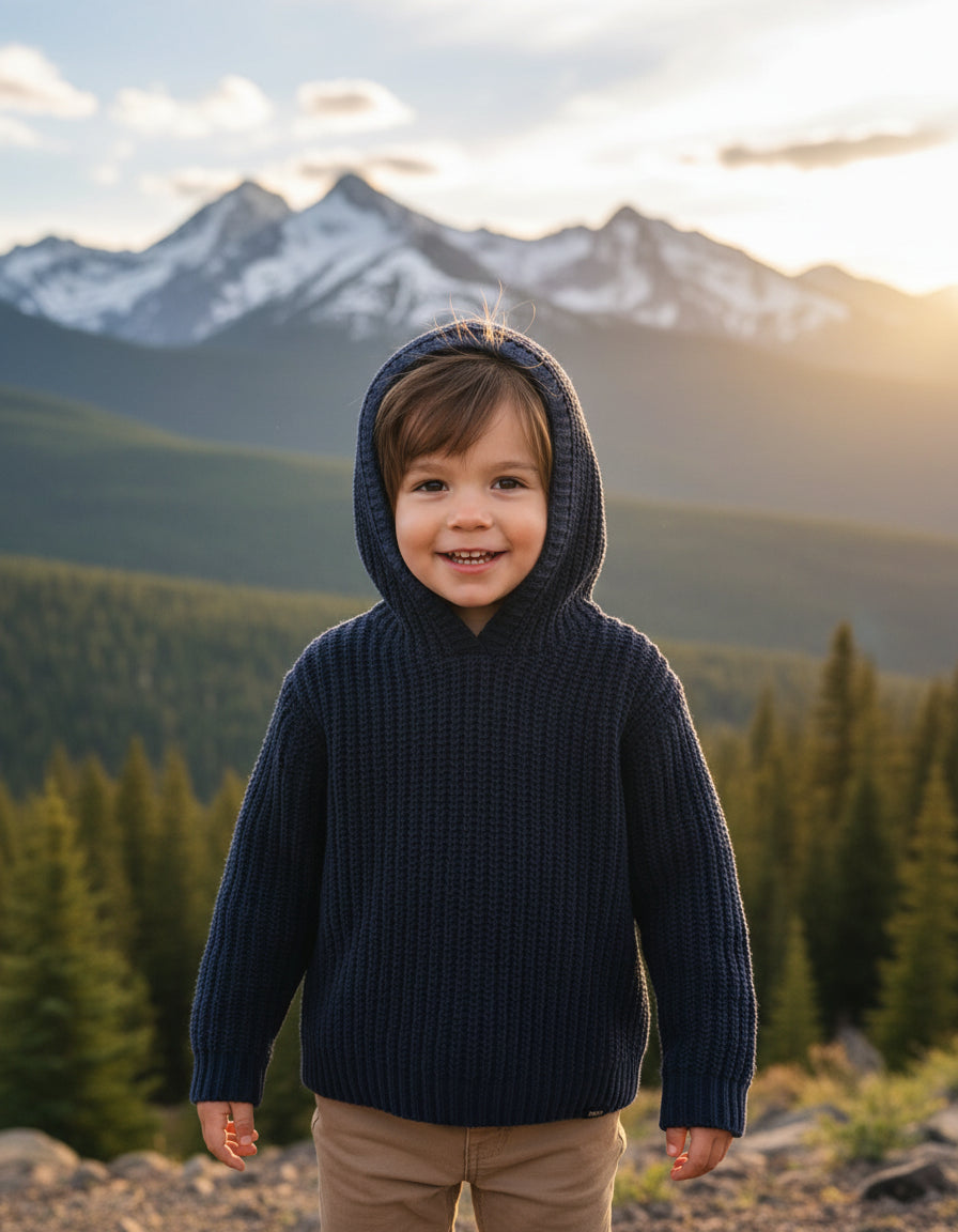 DKNY Blue Chenille Sweater 3T