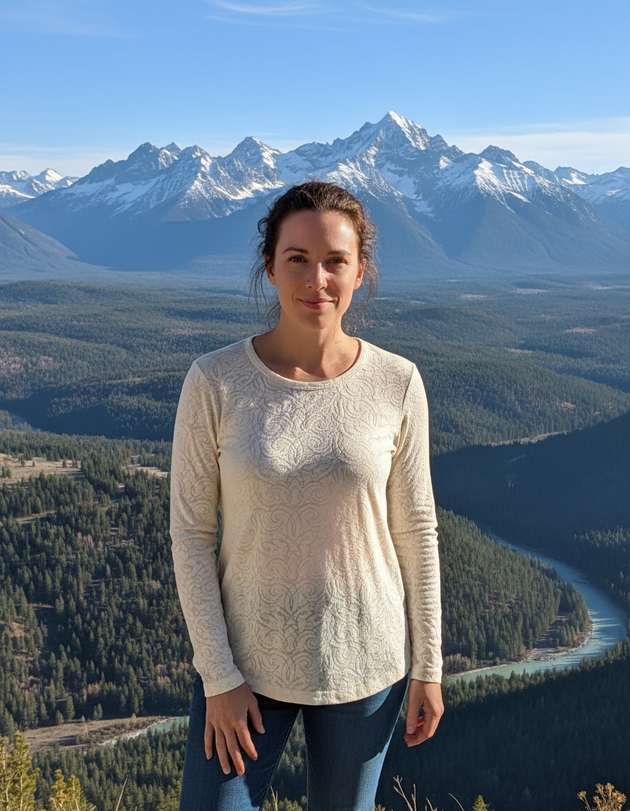 Aventura Off White Blouse XL