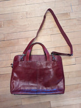 Load image into Gallery viewer, Fossil Vintage Red Leather Messenger Bag
