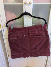 Load image into Gallery viewer, Athleta Roseville Burgundy Velvet Mini Skirt 8
