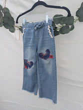Load image into Gallery viewer, Patriotic Upcycled Jeans Kids 5
