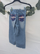 Load image into Gallery viewer, Patriotic Upcycled Jeans Kids 5
