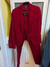 Load image into Gallery viewer, Talbots Crimson Red Velvet Pantsuit 8
