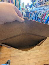 Load image into Gallery viewer, J'Allen Leigh Brown Leather Clutch
