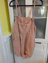 Load image into Gallery viewer, Old Navy Linen Blend Overalls Pink XL
