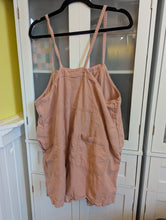 Load image into Gallery viewer, Old Navy Linen Blend Overalls Pink XL
