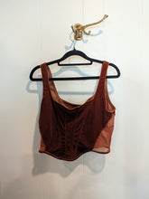 Load image into Gallery viewer, Mixed Threads Bronze Crop Top Tank - L
