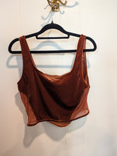 Load image into Gallery viewer, Mixed Threads Bronze Crop Top Tank - L
