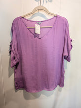 Load image into Gallery viewer, Naked Zebra Purple Blouse S
