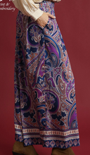 Load image into Gallery viewer, Mixed Paisley Wide-Leg Boho Pants
