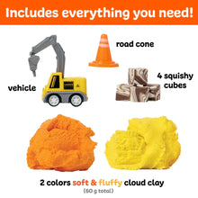 Load image into Gallery viewer, Sensory Mini Play Kit Jar with Cloud Clay: Construction
