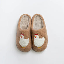 Load image into Gallery viewer, Brown Chicken Slippers
