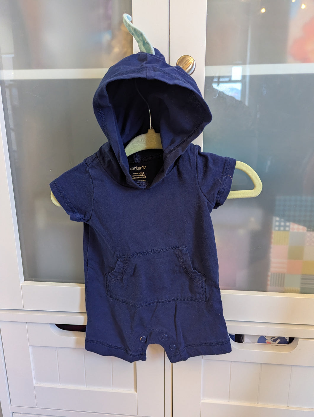Carters Blue Romper Newborn