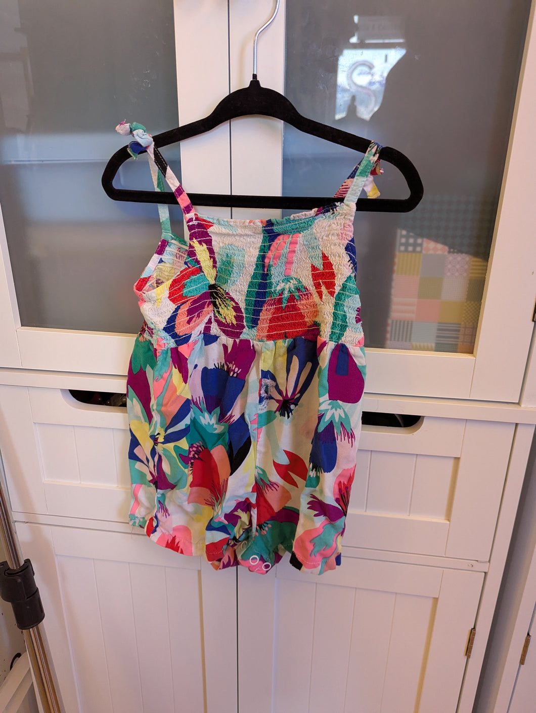 Crazy 8 Floral Romper 18-24M