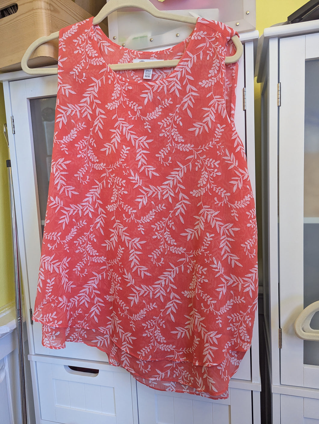 Cristina B Coral sleeveless tank M